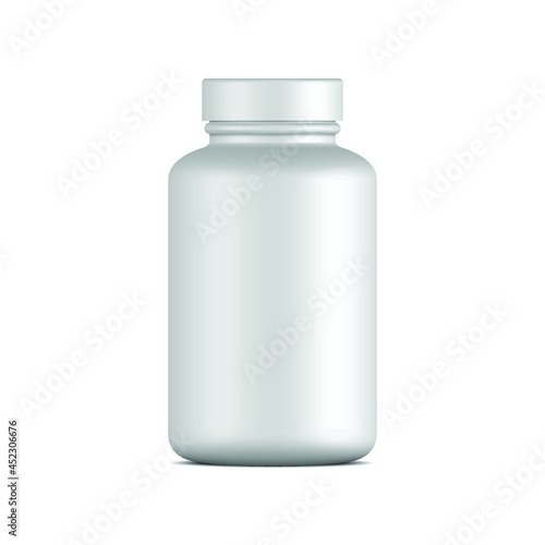 medicine bottle isolated on white. vector illustration