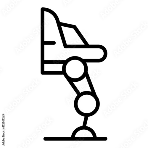 Human future exoskeleton icon outline vector. Robot suit. Artificial man