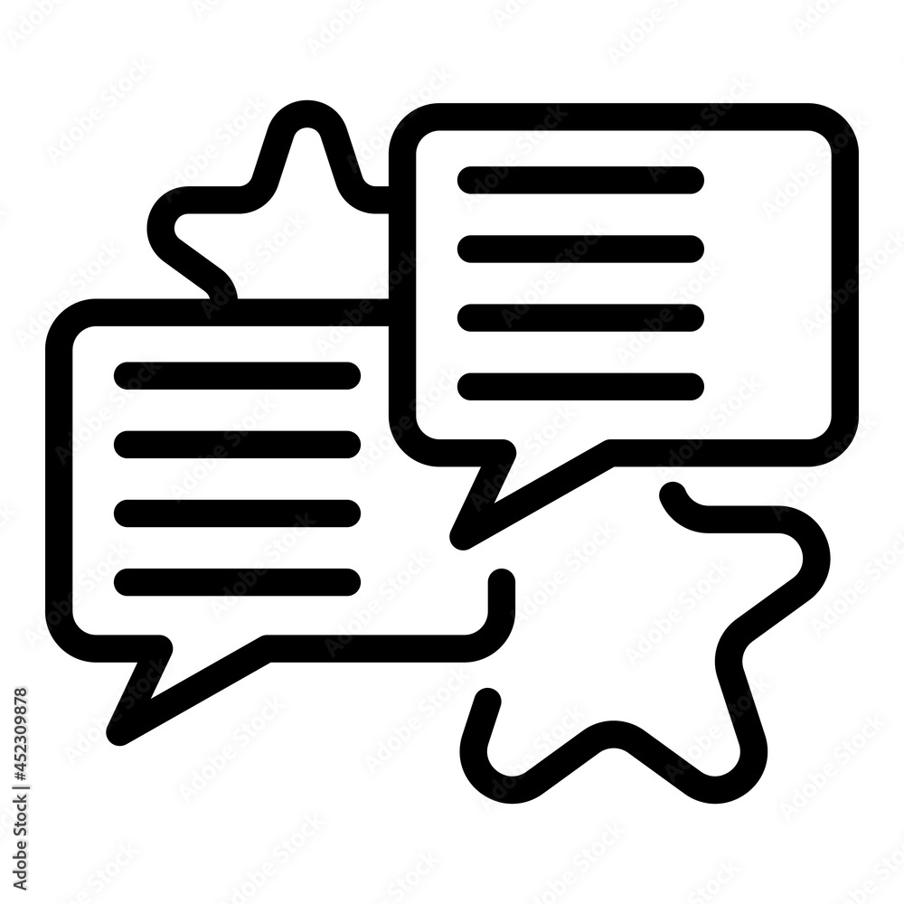 Chat management icon outline vector. Work job. Business project Chat management icon outline vector. Work job. Business project