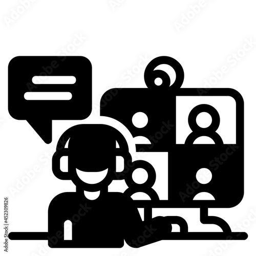 online glyph icon