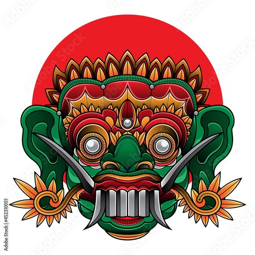 balinese mask leak tattoo