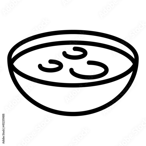 German soup icon outline vector. Dish food. Dinner cheese soup