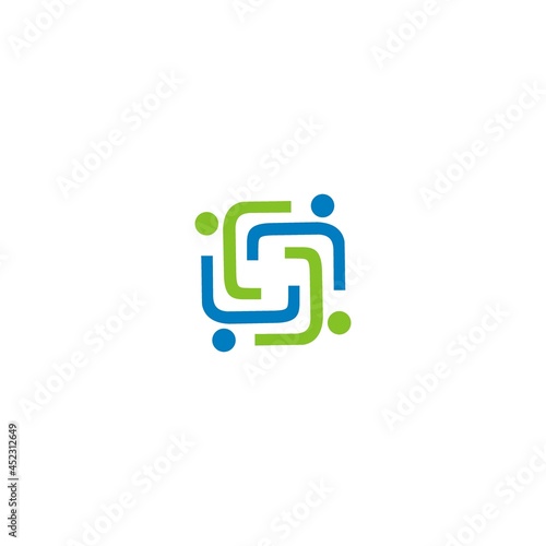 Health People Logo Icon Vector leaf care