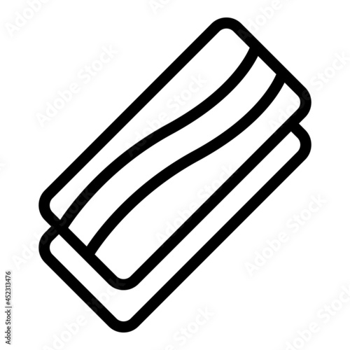 Macaroni lasagne icon outline vector. Lasagna pasta. Italian food