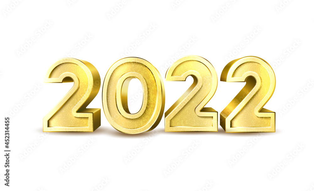 vector 2022 golden balloon numbers for new year vector 2022 golden balloon numbers for new year