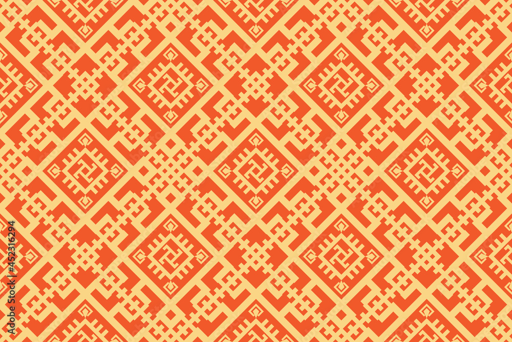 Ethnic fabric texture pattern Abstract Geometric Vector Aztec oriental illustration retro embroidery repeating Ethnic fabric texture pattern Abstract Geometric Vector Aztec oriental illustration retro embroidery repeating