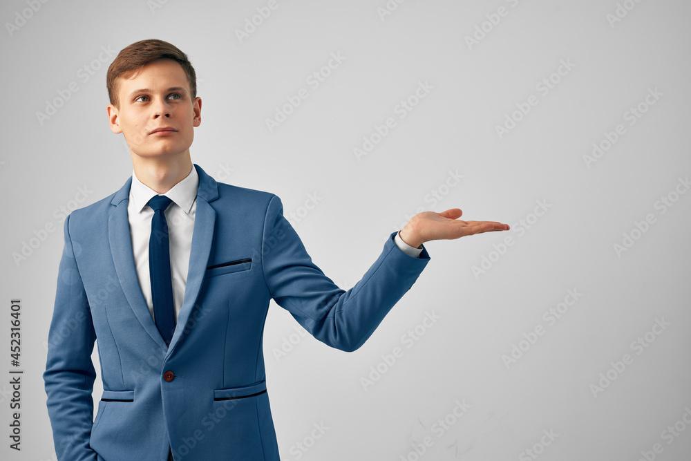 Cheerful business man in suit official office work posing Cheerful business man in suit official office work posing