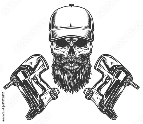 Nail guns and builder skull