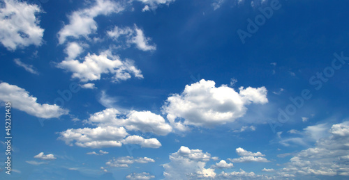 blue sky High angle air background