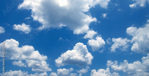Fototapeta Naklejka Na Ścianę i Meble -  blue sky High angle air background