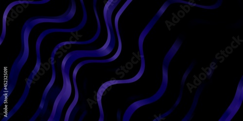 Dark BLUE vector template with wry lines.