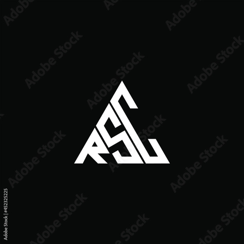RSC letter logo creative design. RSC unique design
 photo