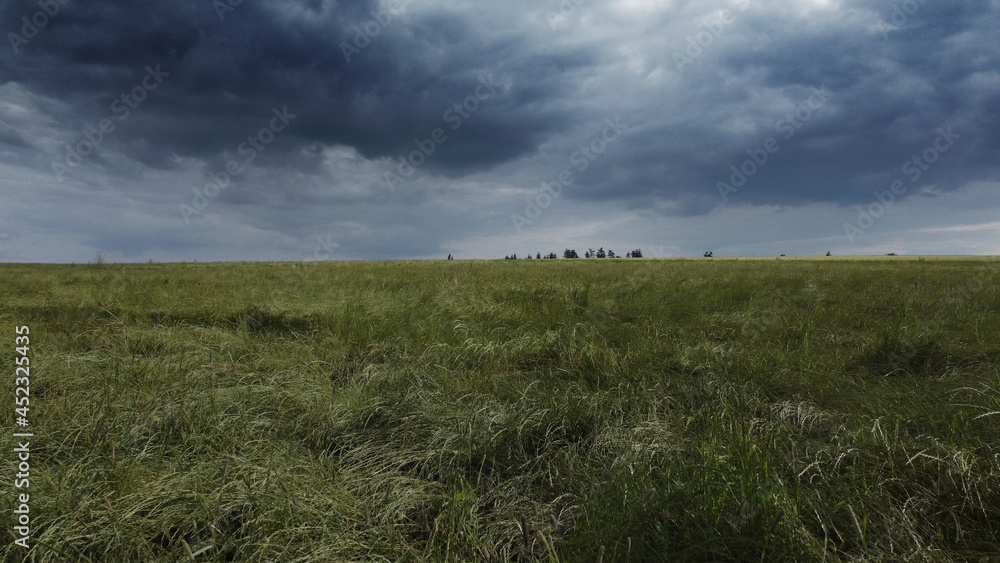 Meadows and landscapes with dramatic sky - nature photography Meadows and landscapes with dramatic sky - nature photography