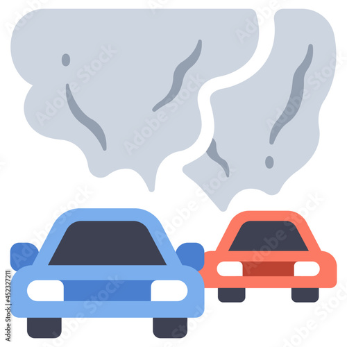 vehicle pollution icon