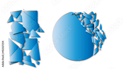 Efeito vidro quebrado.