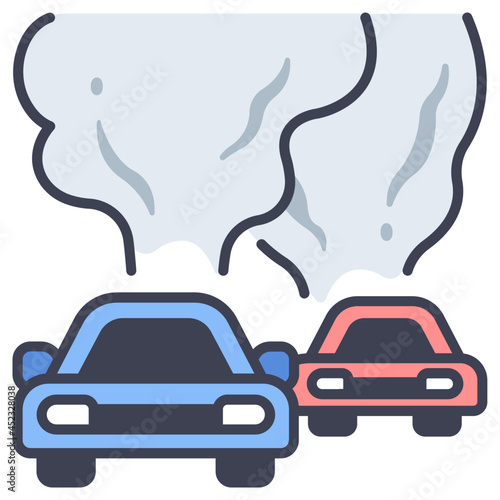 vehicle pollution icon