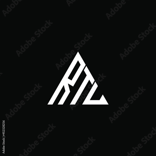 RTU letter logo creative design. RTU unique design