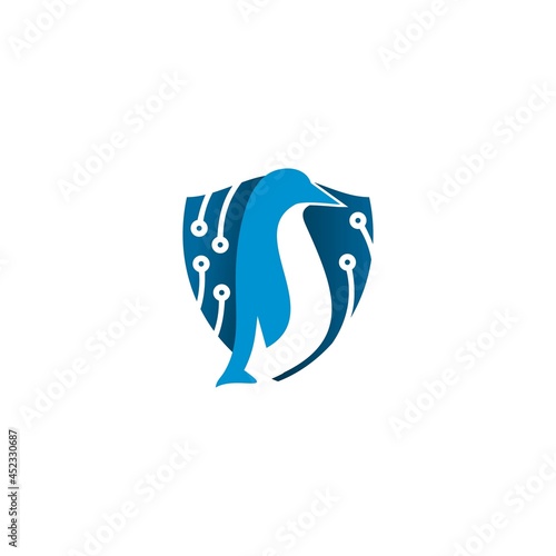 This logo can be used for technology companies. This logo also depicts coolness and serenity.