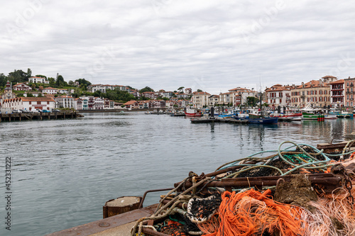 Saint-Jean-de-Luz Harbour  Pyr  n  es-Atlantiques  Basque Country  France