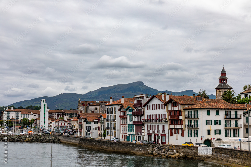 Ciboure waterfront, Pyrénées-Atlantiques, Basque Country, France