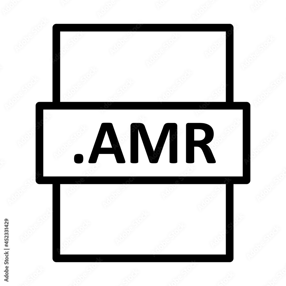 .AMR Linear Vector Icon Design .AMR Linear Vector Icon Design