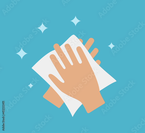 wipe your hand icon