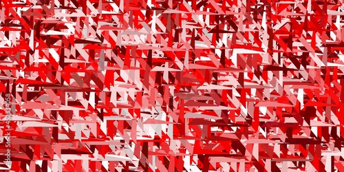 Light red vector texture with random triangles.