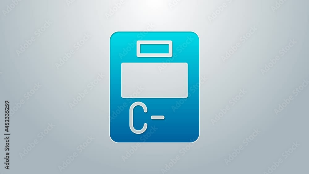Blue line Exam paper with incorrect answers survey icon isolated on grey background. Bad mark of test results. 4K Video motion graphic animation Blue line Exam paper with incorrect answers survey icon isolated on grey background. Bad mark of test results. 4K Video motion graphic animation
