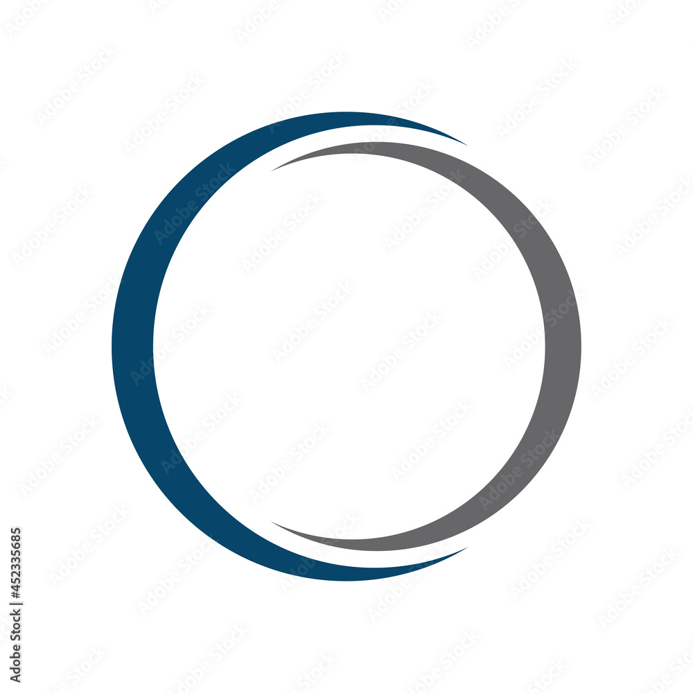 swoosh ring logo vector design template swoosh ring logo vector design template