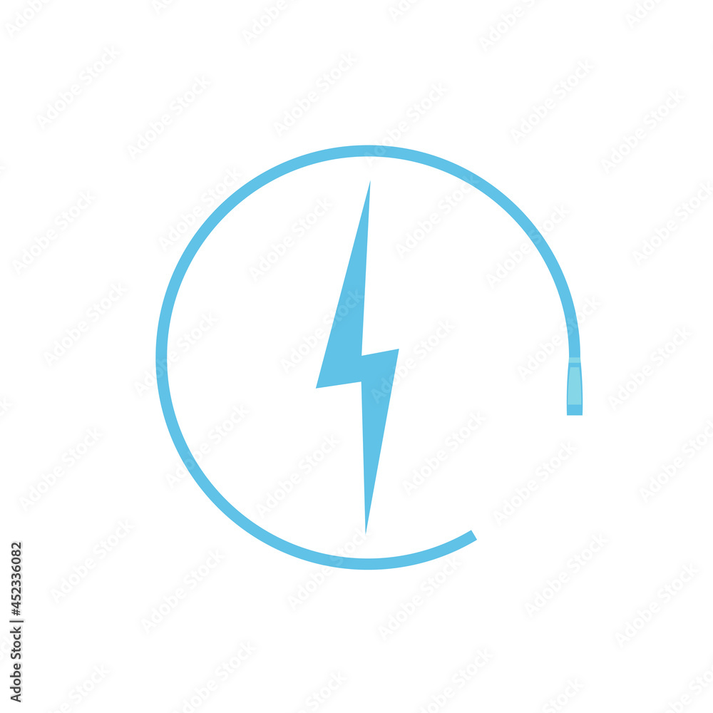 Electric car charging icon, graphic design template, lightning bolt. Parking with electric charge sign, vector illustration. Electric car charging icon, graphic design template, lightning bolt. Parking with electric charge sign, vector illustration.
