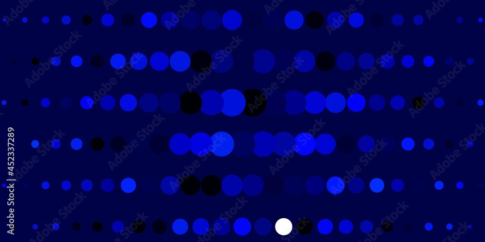 Dark BLUE vector pattern with circles. Dark BLUE vector pattern with circles.