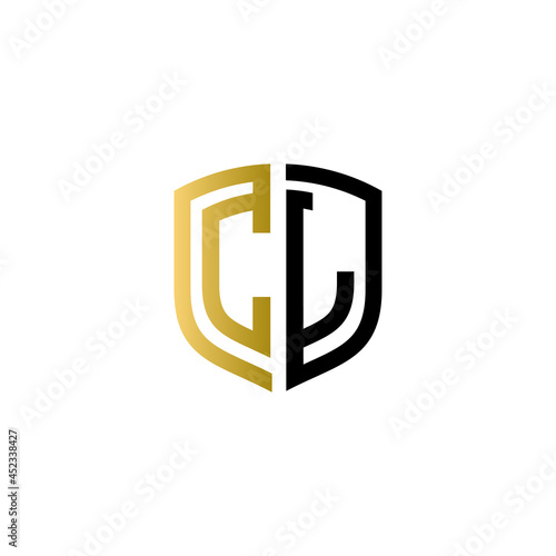 cl shield logo design vector icon