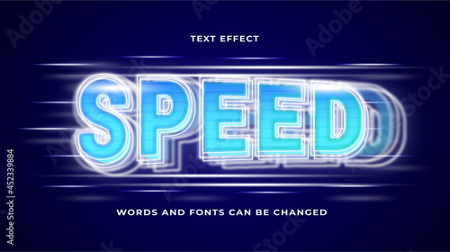 futuristic fast speed text effect editable eps cc