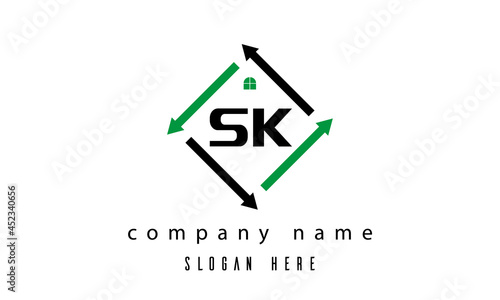Free Download SK creative real estate letter logo - GFXLoad