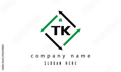 TK creative real estate letter logo