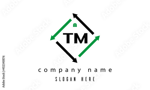 TM creative real estate letter logo