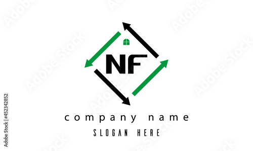 Free Download NF creative real estate letter logo - GFXLoad