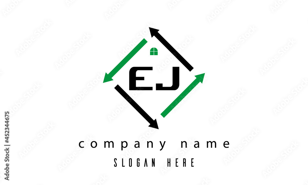 EJ creative real estate letter logo EJ creative real estate letter logo