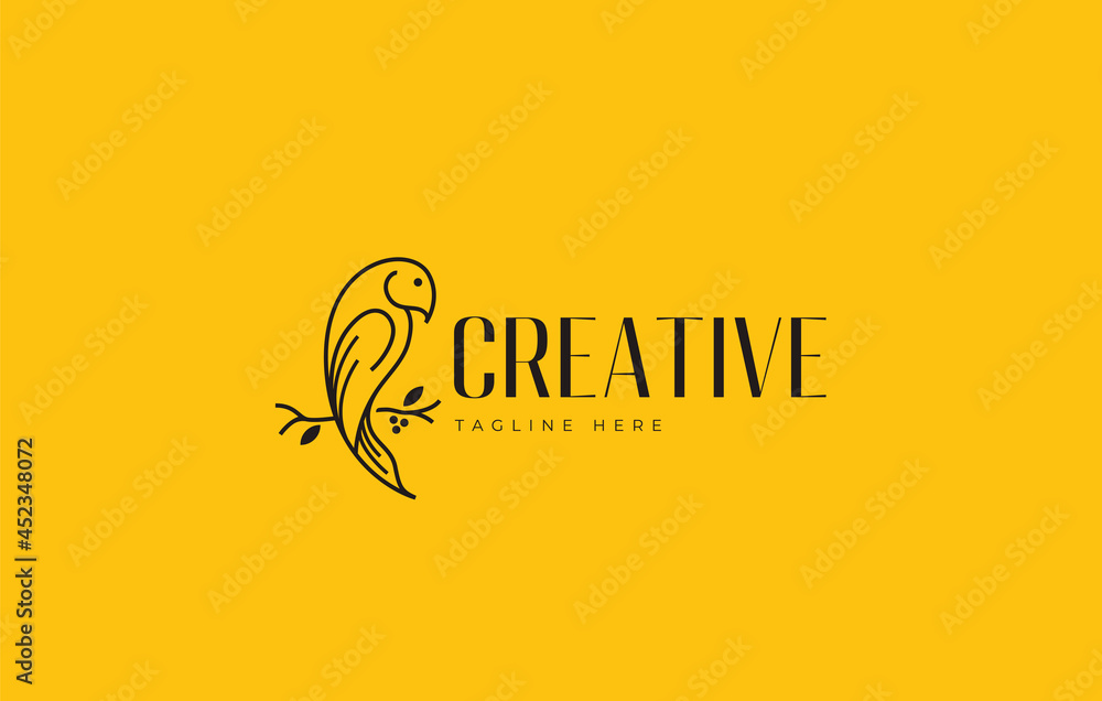 Bird Line Icon Symbol. Bird Logo Stock Line Drawing. Creative Vector Icon Design Concept. Bird Line Icon Symbol. Bird Logo Stock Line Drawing. Creative Vector Icon Design Concept.