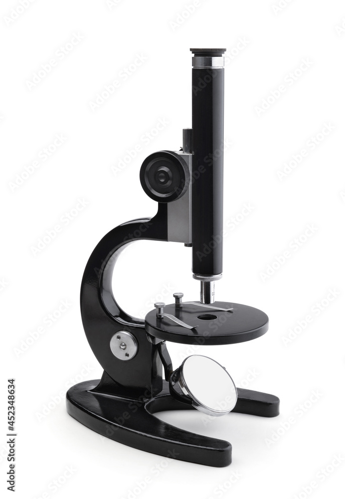Microscope isolated on white. Microscope isolated on white.
