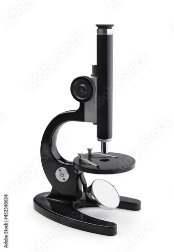 Microscope isolated on white.