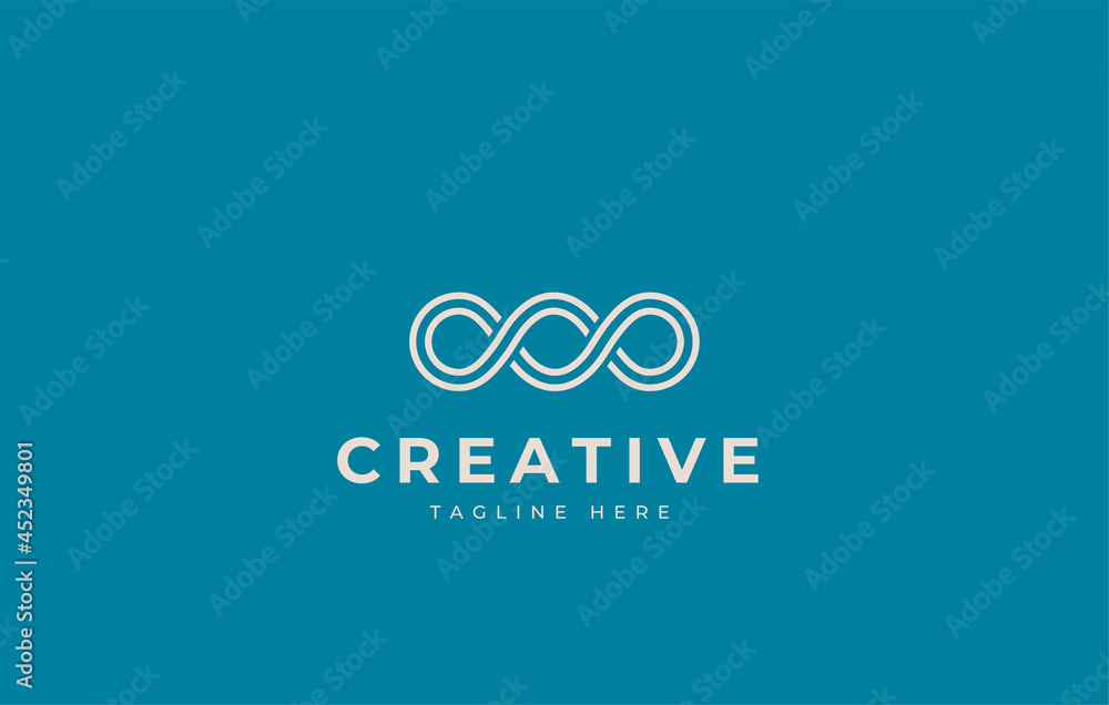 Three infinite circles. Triple Zero Logo Template, Triple O logo abstract. Three infinite circles. Triple Zero Logo Template, Triple O logo abstract.