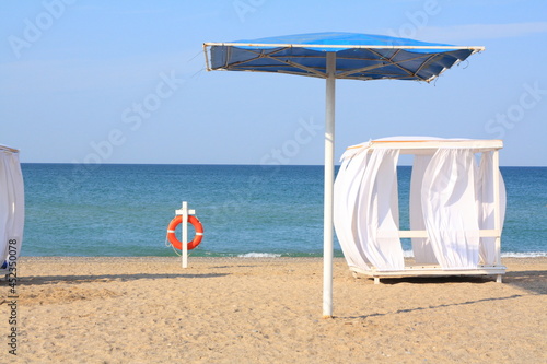 Sandy beach on a seashore 