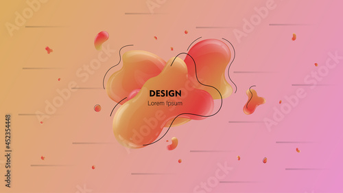 liquid abstract background with text