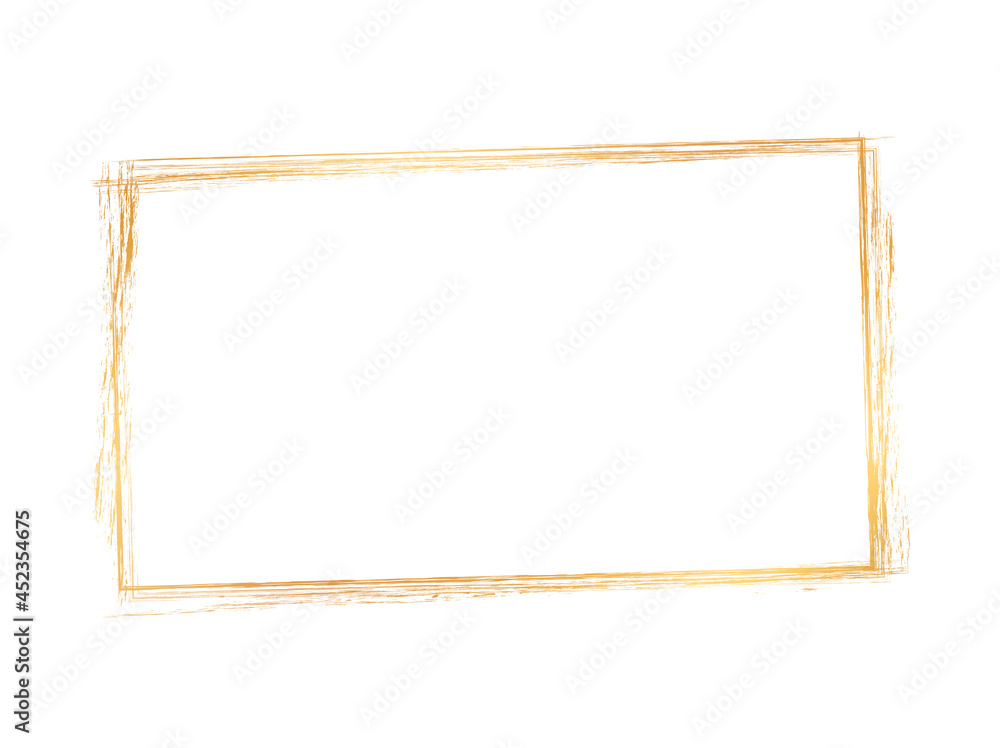 gold brush painted ink stamp banner on white background
gold brush painted ink stamp banner on white background