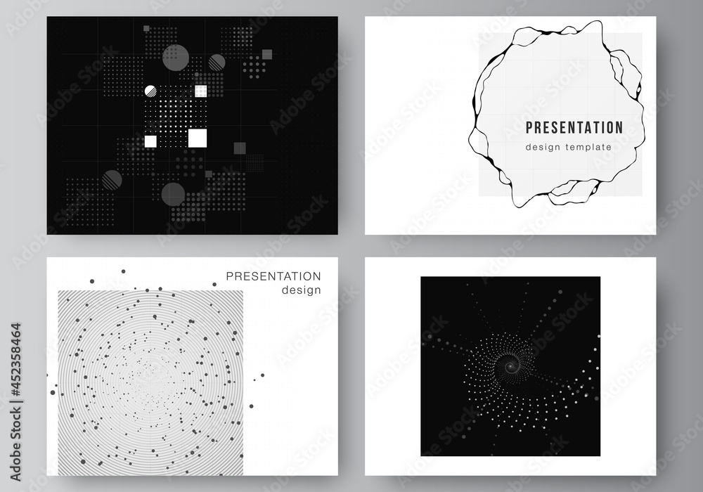Vector layout of the presentation slides design business templates ...