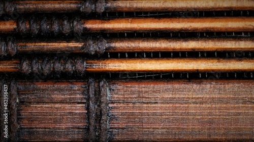 close up of a wooden chair