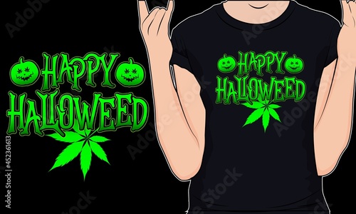 Happy Halloweed t shirt designs for Halloween