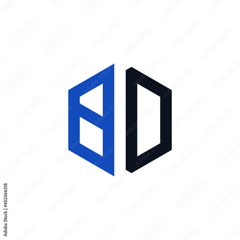 BO logo vector. Latter BO hexagonal logo. BO creative logo template BO logo vector. Latter BO hexagonal logo. BO creative logo template
