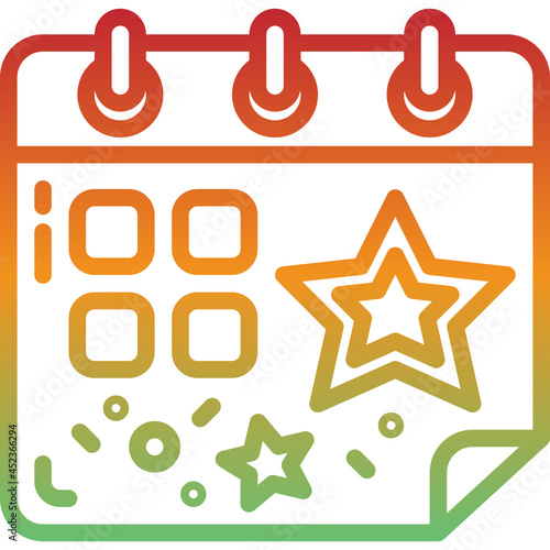 Event gradient icon